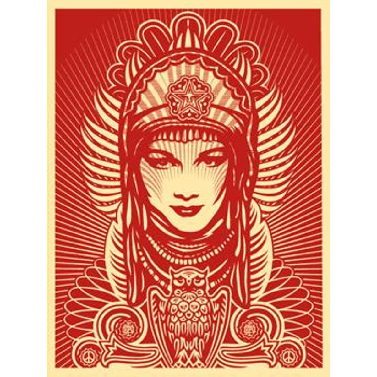 Peace Goddess red