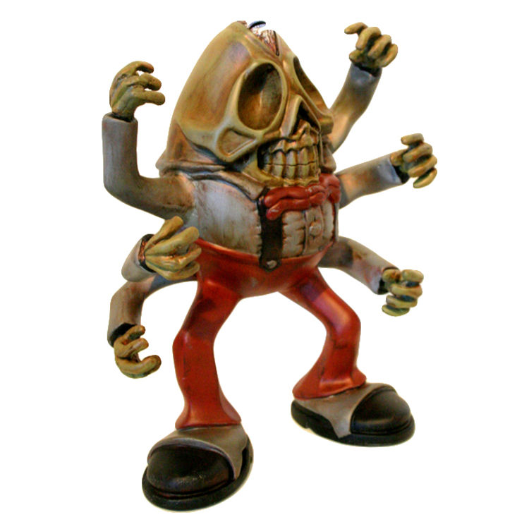 Six-Armed Shiva Humpty Skull by Steve Lee
