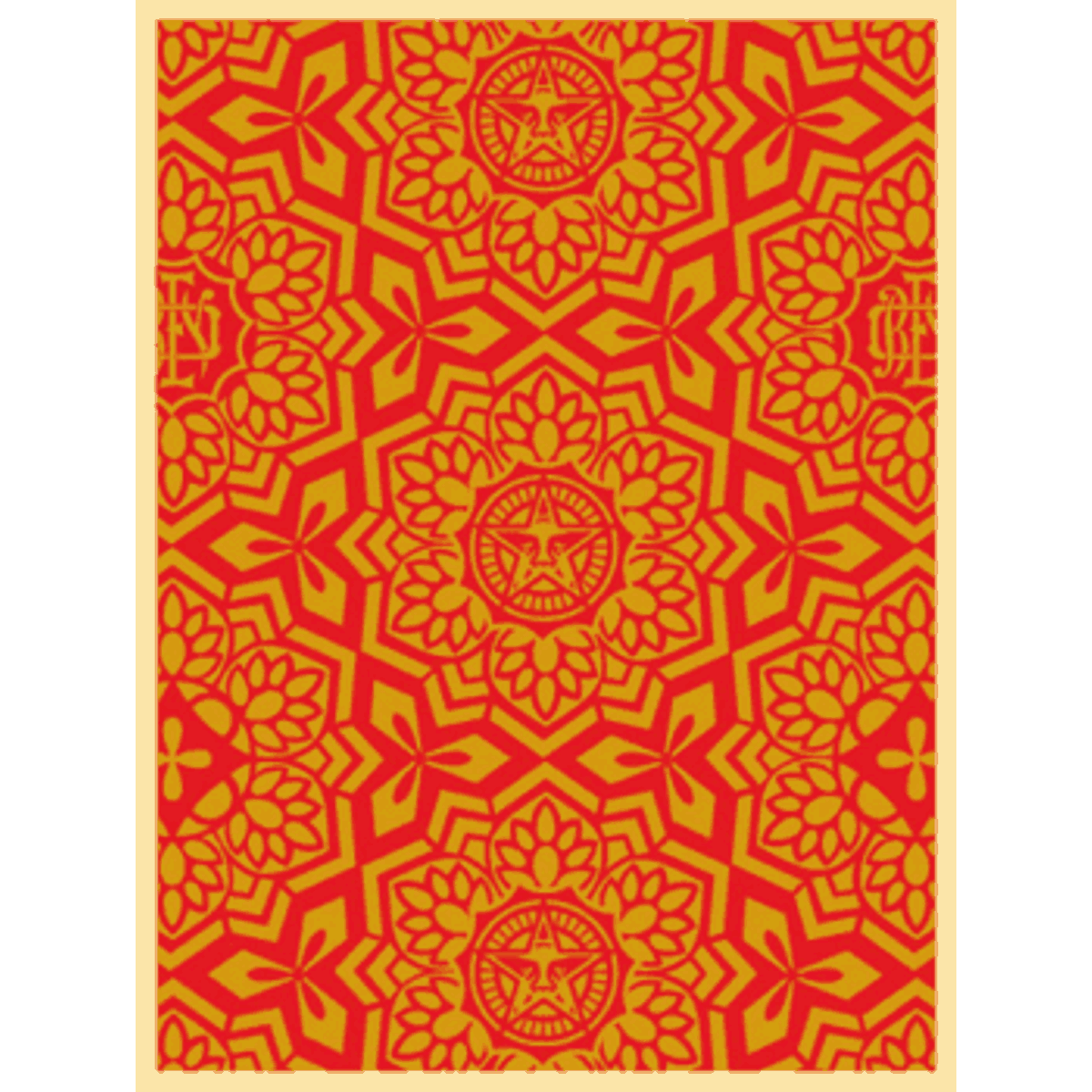 Yen Pattern Red and Gold
