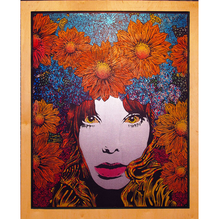 Mind Spring (Wood Panel - Purple) by Chuck Sperry