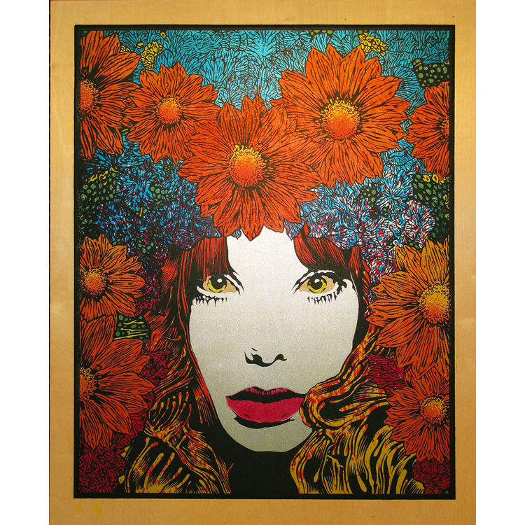 Mind Spring (Wood Panel - Green) by Chuck Sperry