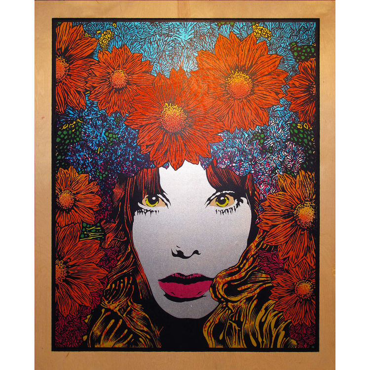 Mind Spring (Wood Panel - Blue) by Chuck Sperry