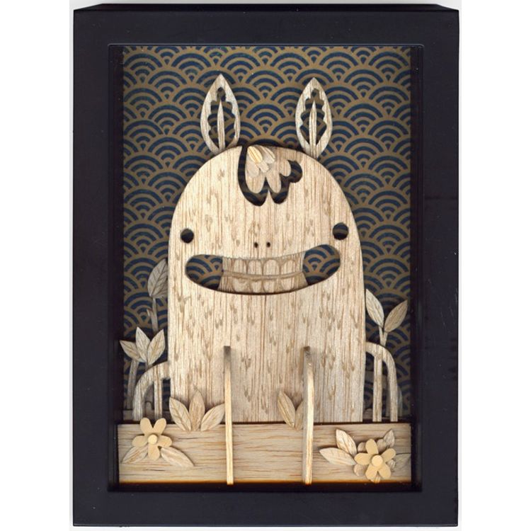 Wood Relief Shadowbox by Kelly Denato