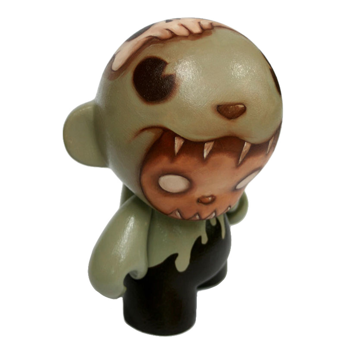 Boy in bear suit, skull mask