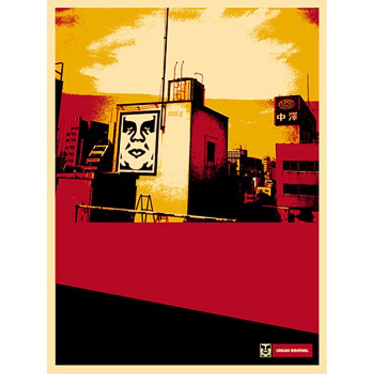 Osaka Roof (2000) by Obey Giant (Shepard Fairey)