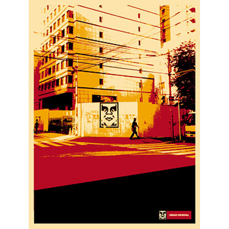 Osaka Wall (2000) by Obey Giant (Shepard Fairey)