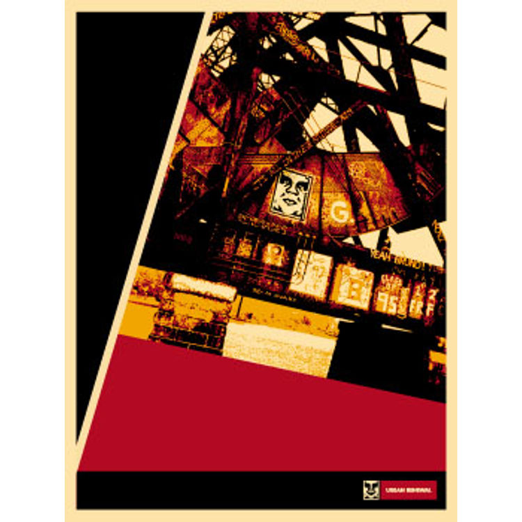 RI Bridge (2000) by Obey Giant (Shepard Fairey)