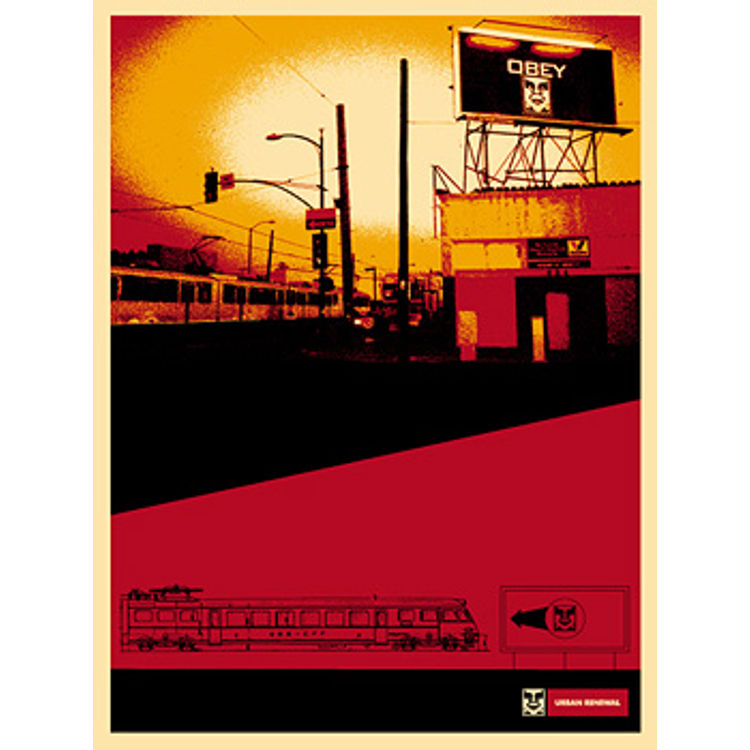 San Diego Billboard (2000) by Obey Giant (Shepard Fairey)