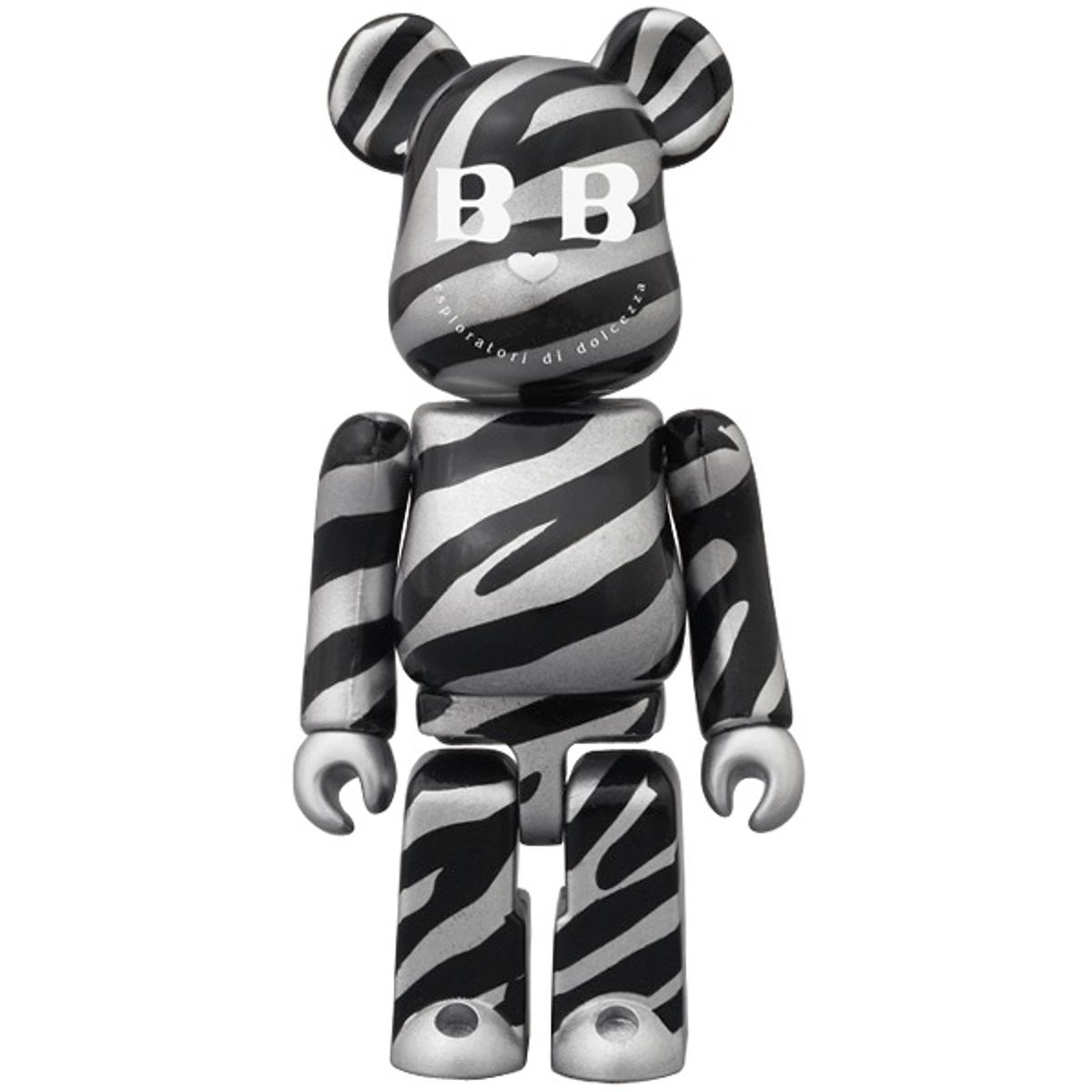 BABBI♥Be@rbrick - Zebra Argento 100%