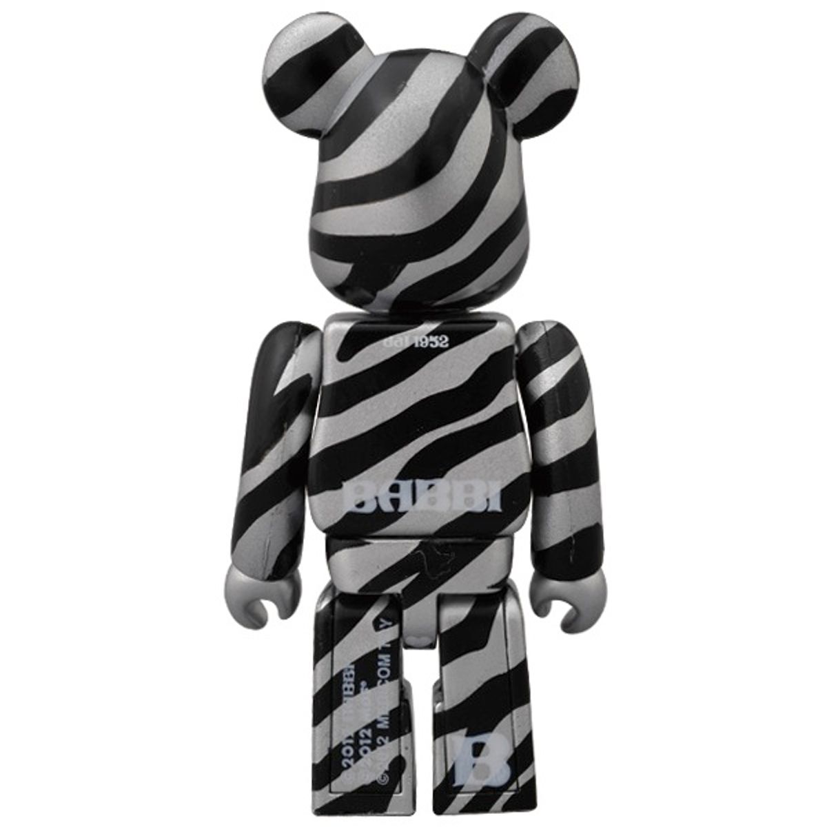 BABBI♥Be@rbrick - Zebra Argento 100%