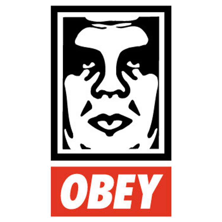 Center Face (1996) by Obey Giant (Shepard Fairey)