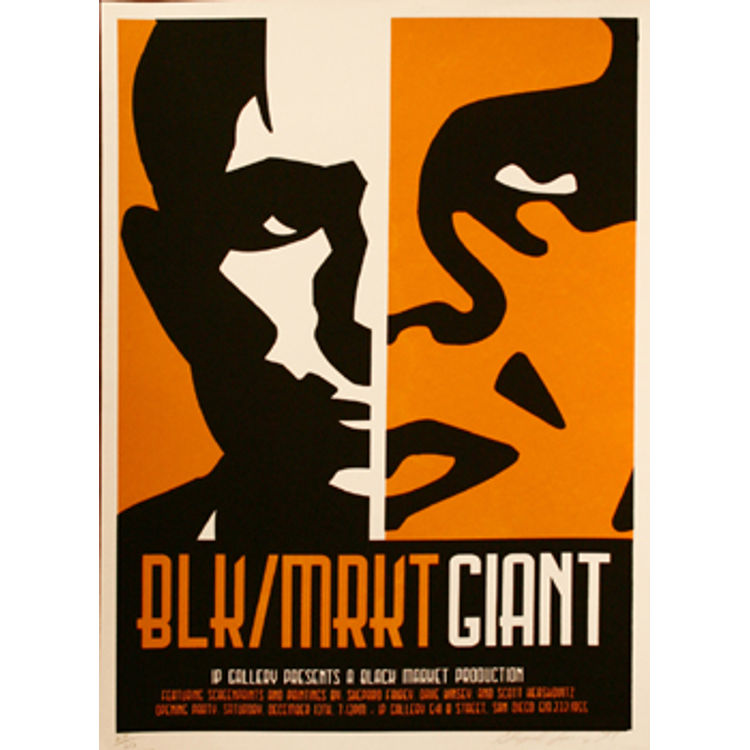 BLK-MRKT Giant (1997) by Obey Giant (Shepard Fairey)