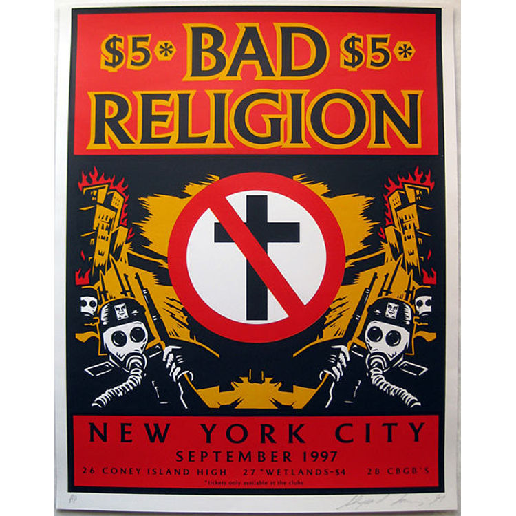 Bad Religion (1997) by Obey Giant (Shepard Fairey)