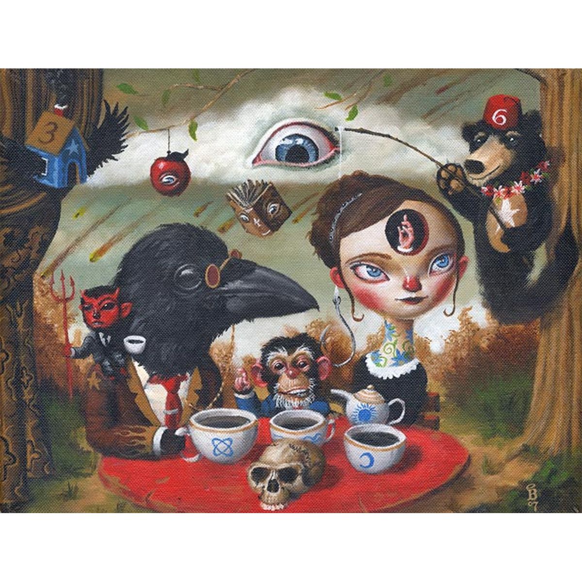 Tea with Monkey and Crow