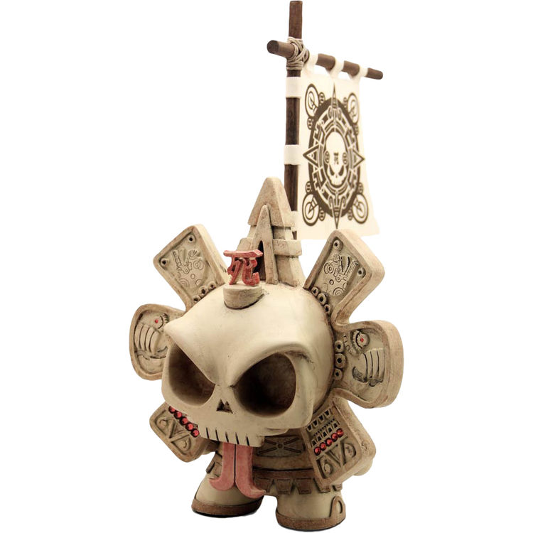 Ivory Warrior Skullendario Azteca by Huck Gee