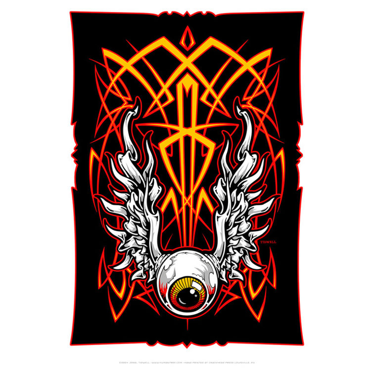 Pinstripe Flyin Eyeball by Jeral Tidwell