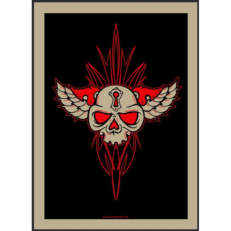 Key Hole Skull w Pinstripes by Jeral Tidwell