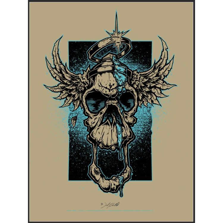 Tidwell Spray Can Skull - Blue by Jeral Tidwell