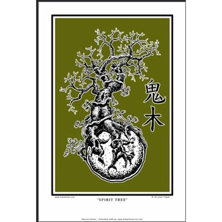 Spirit Tree - Olive Green by Jeral Tidwell