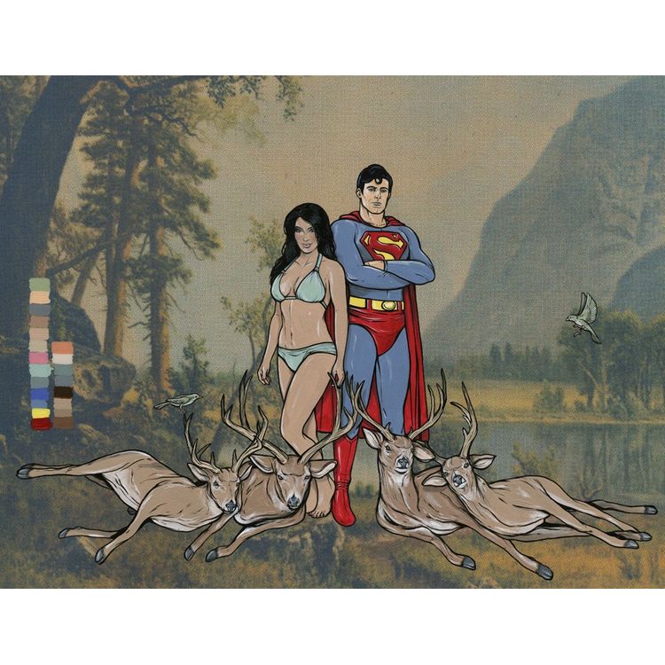 untitled (Superman and Kim) by Steve Seeley