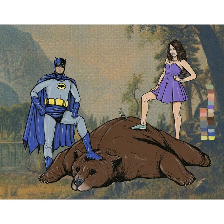 untitled (Batman and Miley) by Steve Seeley