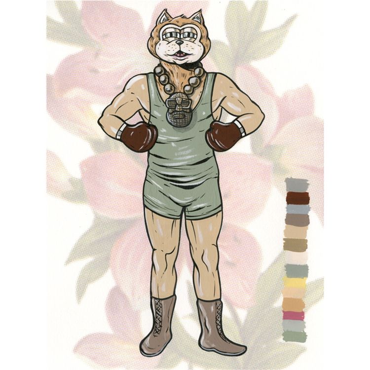 fighter (Greg and Fake cat) by Steve Seeley