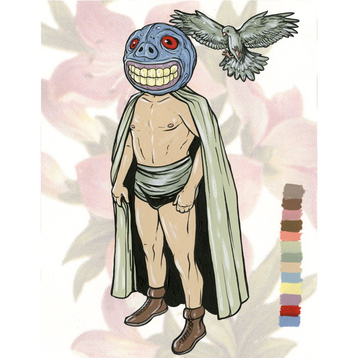 fighter (madball KO and bird)