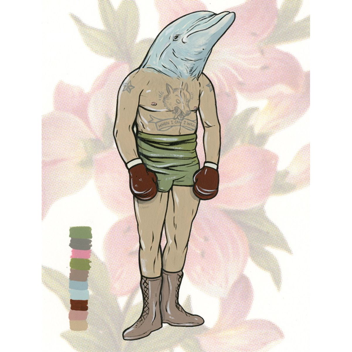 fighter (tattooed dolphin)
