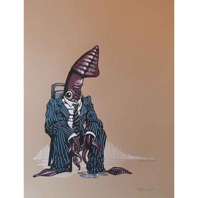 Squid Can't Win (Pinstripes) by Phineas X. Jones