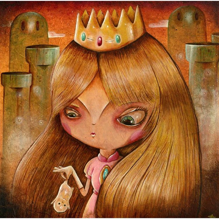 Princess Toadstool finds a Sickling by Yosiell Lorenzo