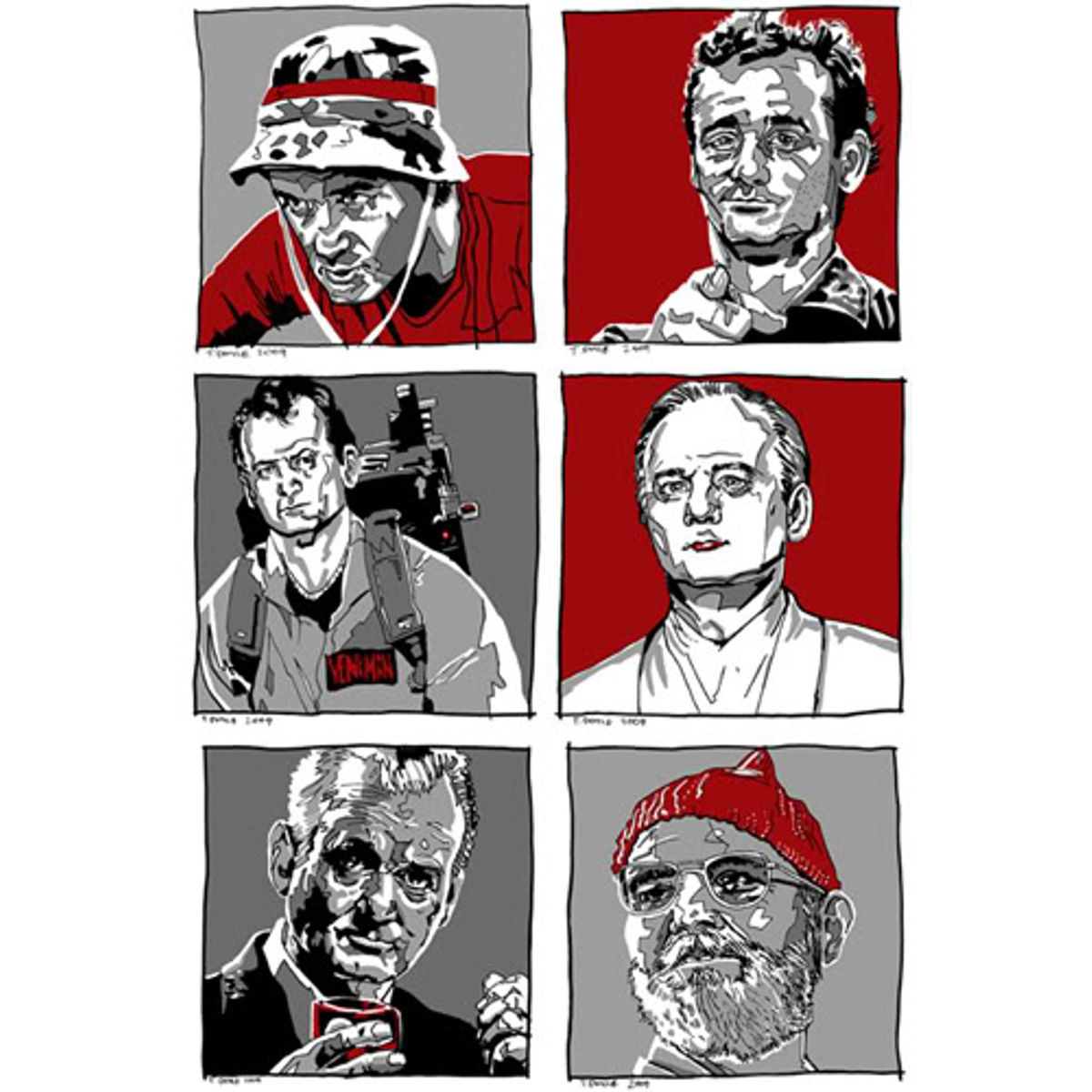 Bill Murray Times Six