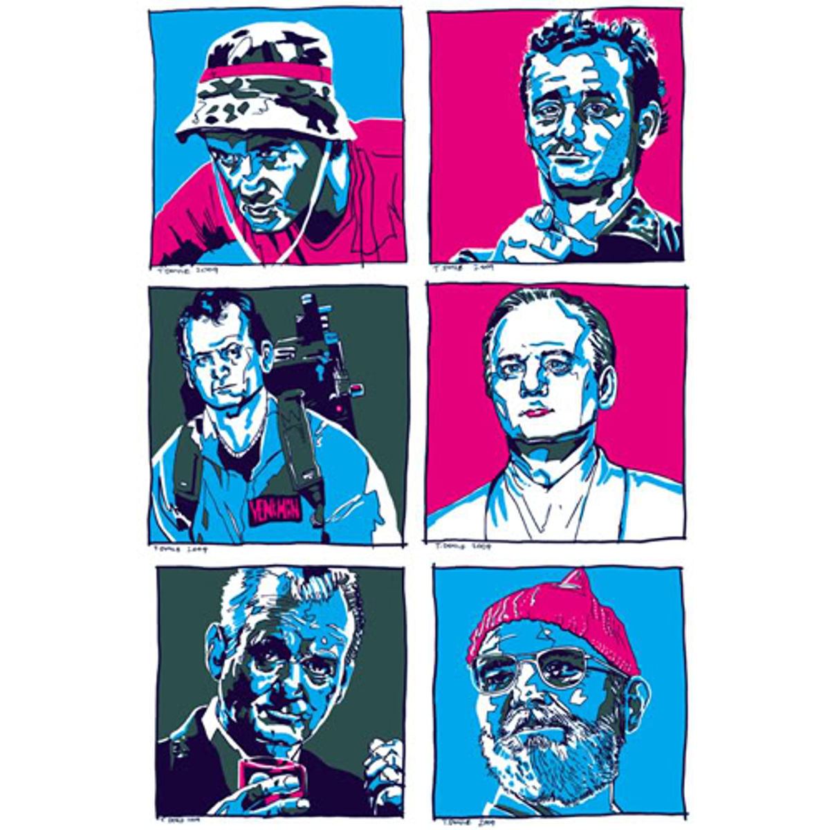 Bill Murray Times Six - Technicolor GID Variant