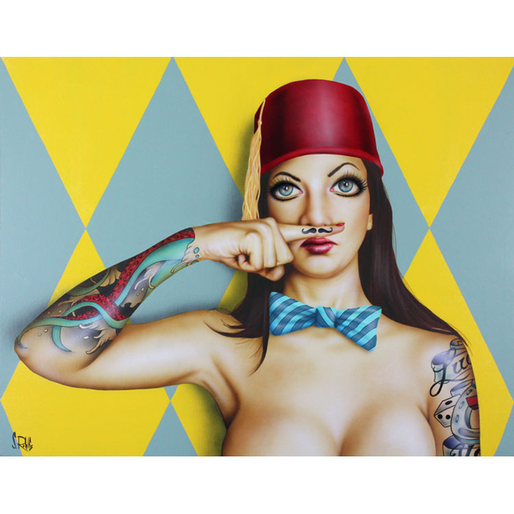 Finger 'stache by Scott Rohlfs