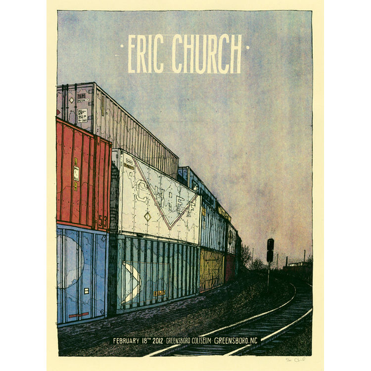 Eric Church - Greensboro, NC 2012 by Landland