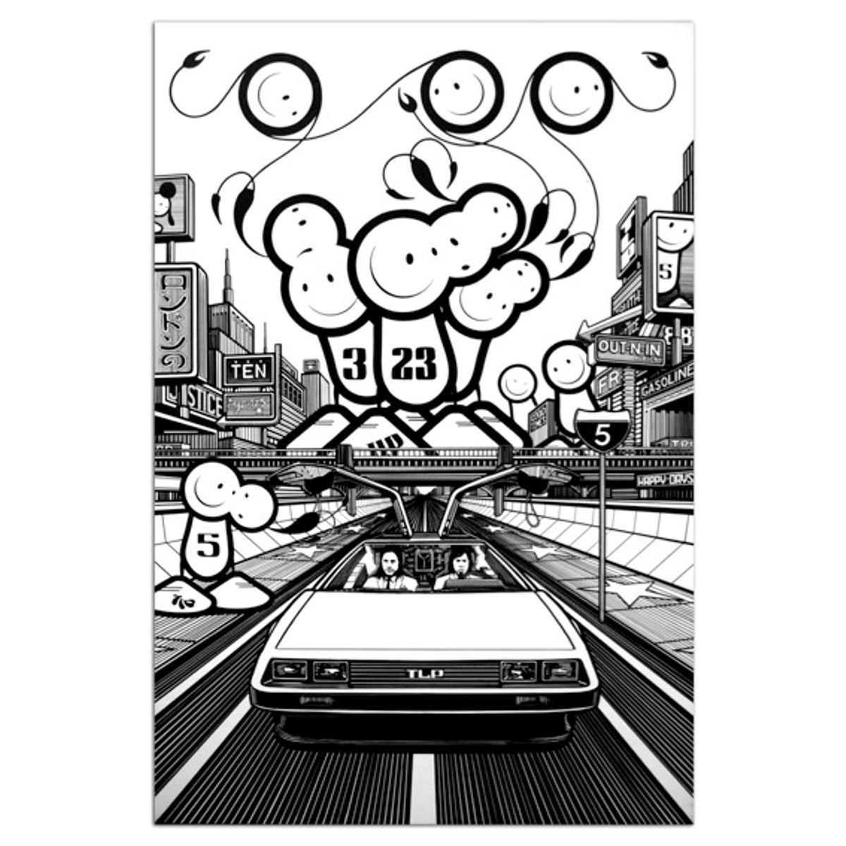 You made a painting........out of a Delorean?