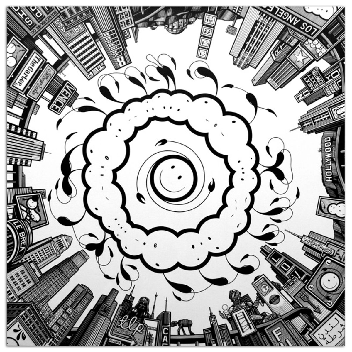 The Circle of Justice Hovering Over the fine city of Los Angeles