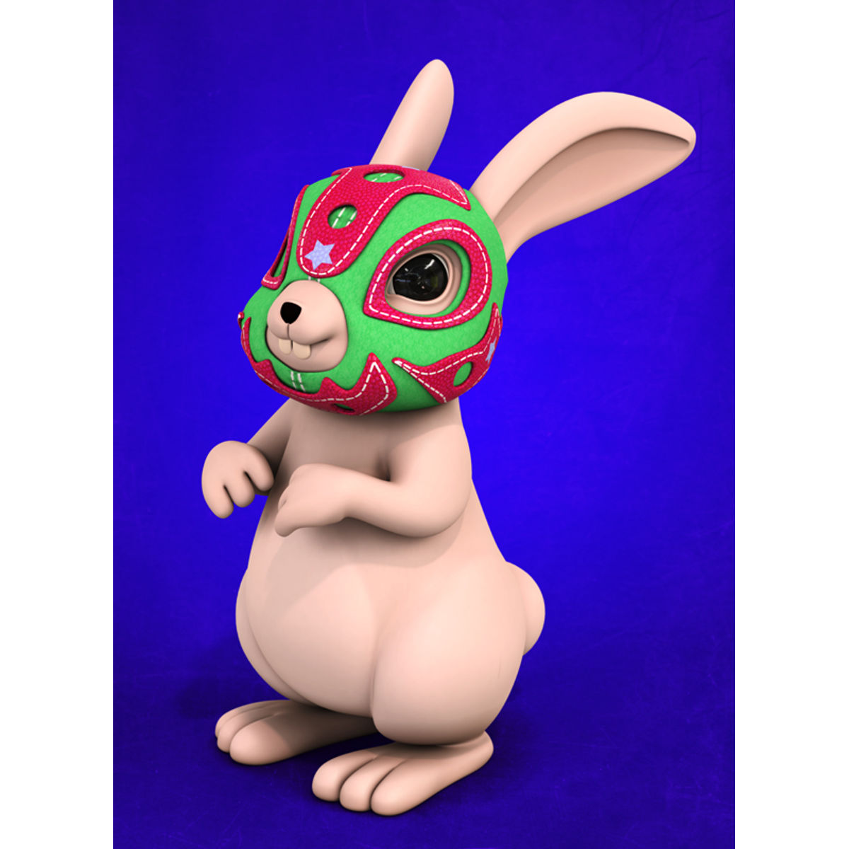 Lucha Rabbit-Grey Brother