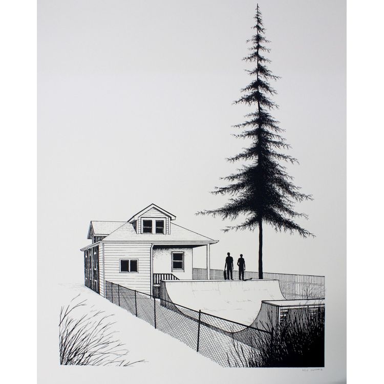 Spring Is Here - Black & White Variant by Justin Santora