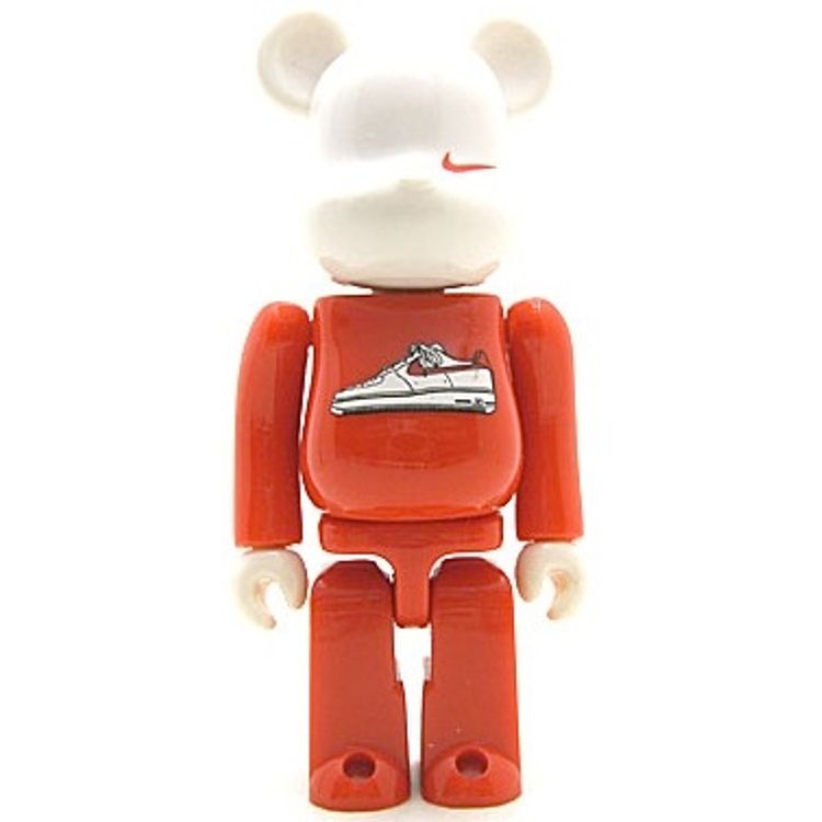 Nike AF1 Be@rbrick - Red & White by Medicom