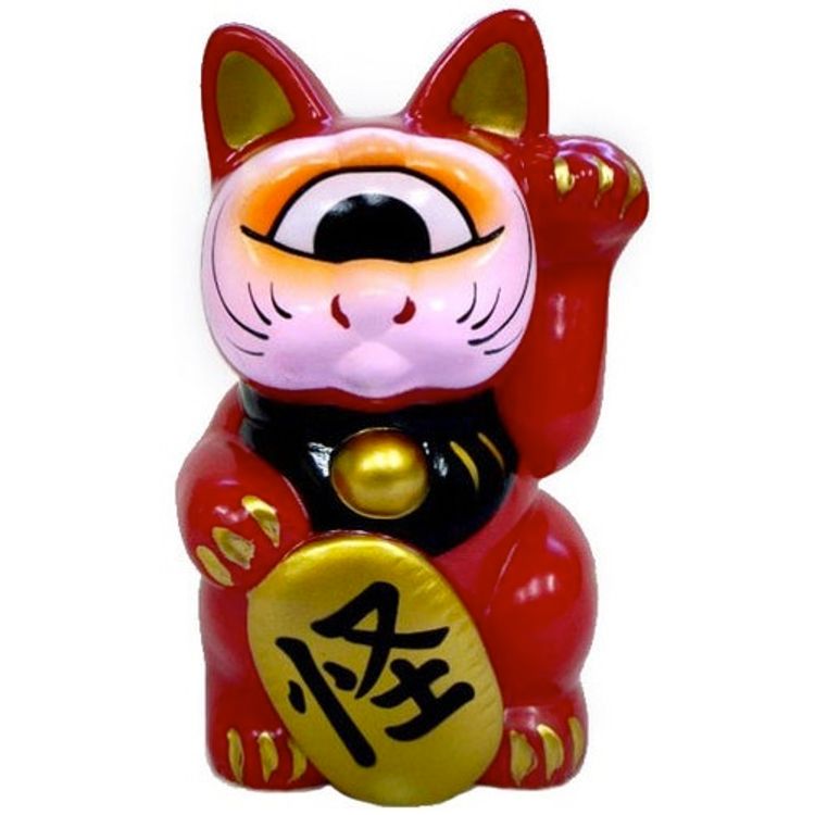 Fortune Cat - Dharma Red by Real X Head (Mori Katsura)