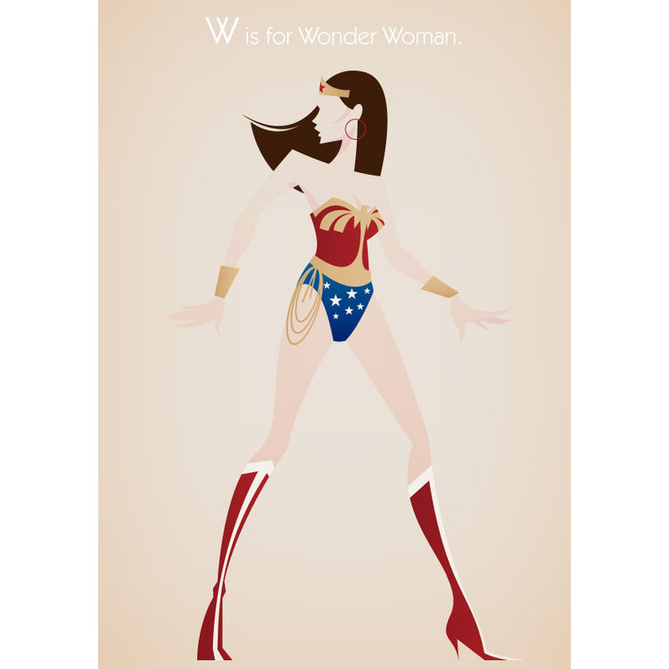 W is for Wonder Woman by Stanley Chow
