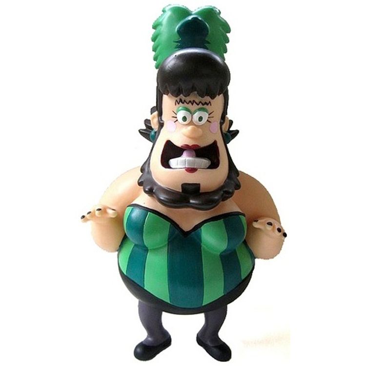 Harriet Carney the Bearded Lady - Green by Jared Deal