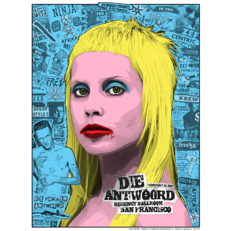 Die Antwoord - San Francisco, CA, 2012 - Blue Variant by Zoltron