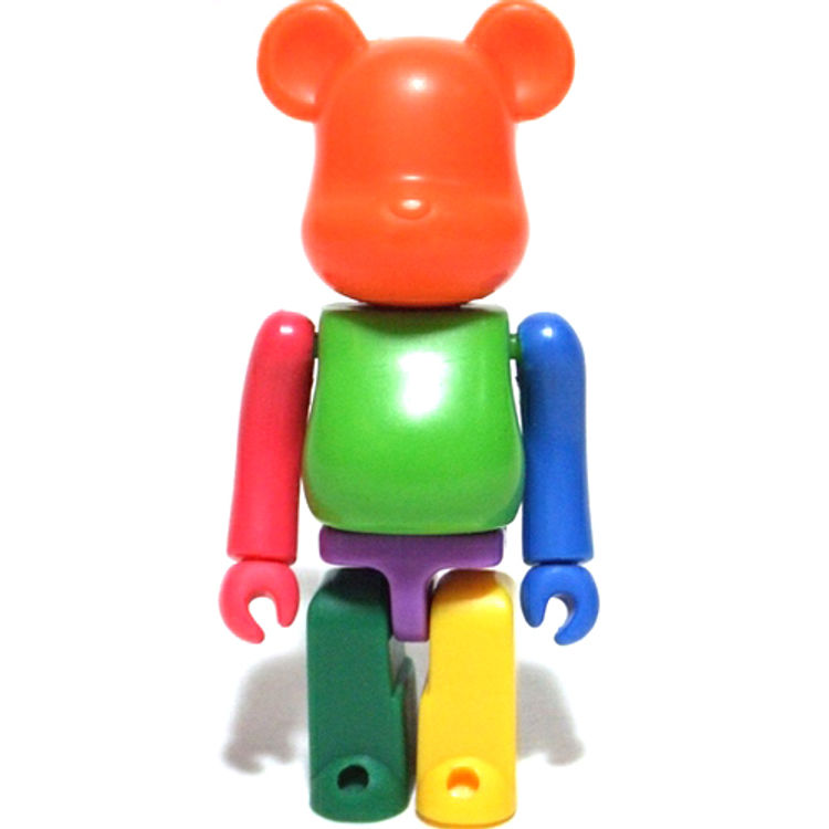 Be@rbrick Rainbow - Orange Head by Eric So