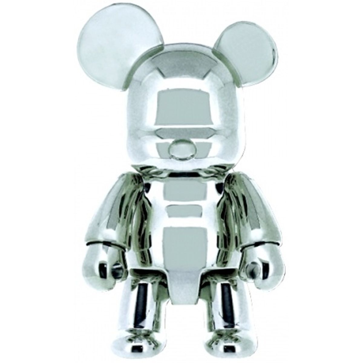 Metallic Bear Qee 7" - Silver