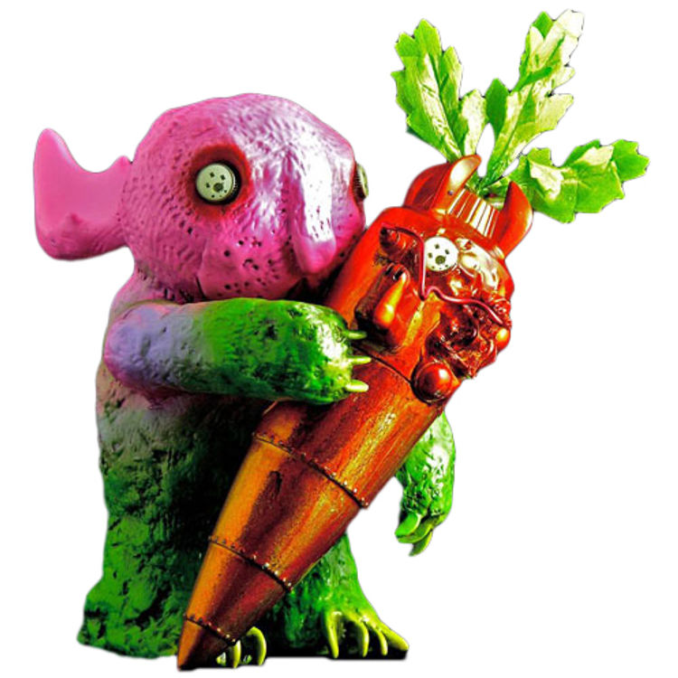 Robobunzilla and The Atomic Carrot by PlaSeeBo (Bob Conge)