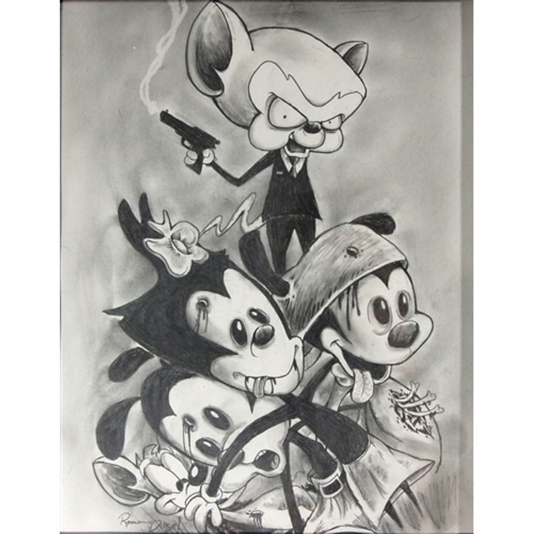 Pinky and the Brain by Roman Dirge