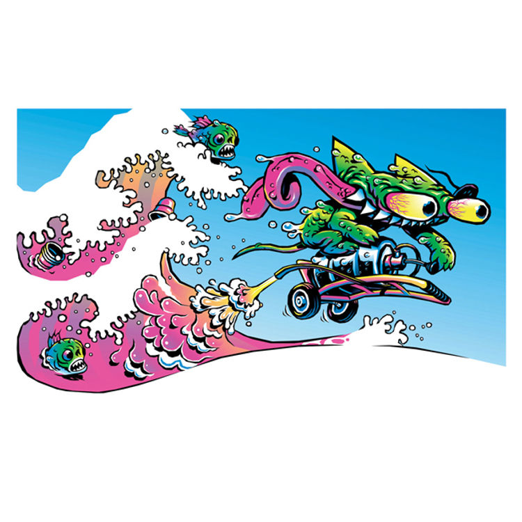 Crap Stink Splasher Print by VanBeater