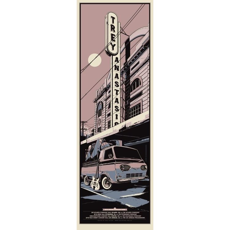 Trey Anastasio - Winter Symphony Tour (Pink) by Ken Taylor