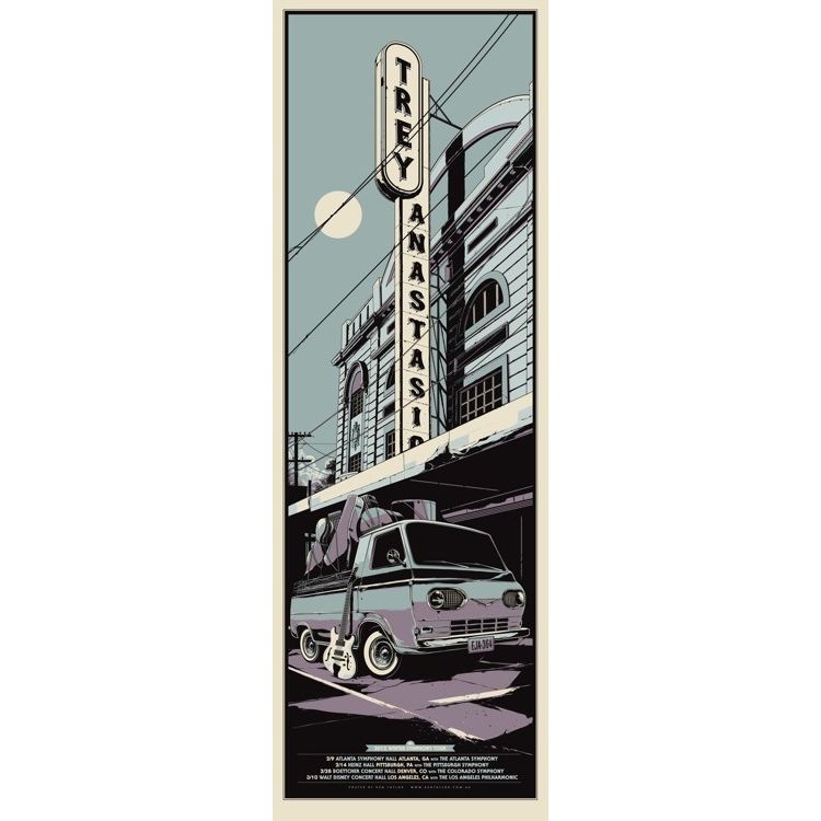 Trey Anastasio - Winter Symphony Tour (Blue) by Ken Taylor